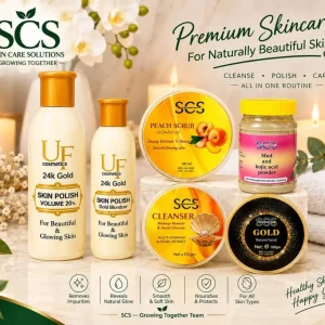 SCS 24K Gold Glowing Skincare & Polish Kit